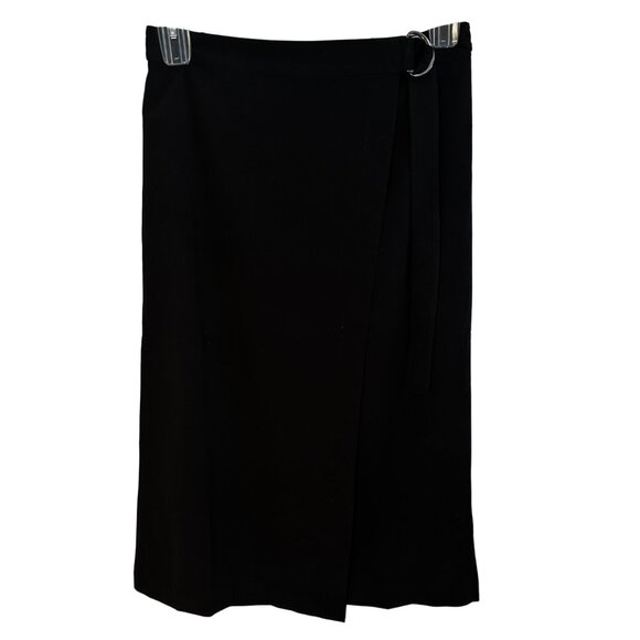 Banana Republic Dresses & Skirts - Banana Republic Women's Black Faux Wrap Skirt Size 6 New With Tags MSRP $69.99